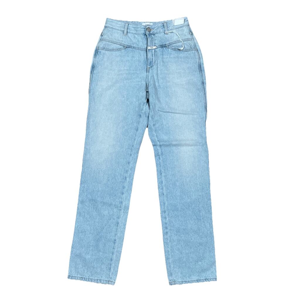 Closed Denim Relaxed Fit High Waist Light Wash NWT‎ Denim Italy Made 28”x31”